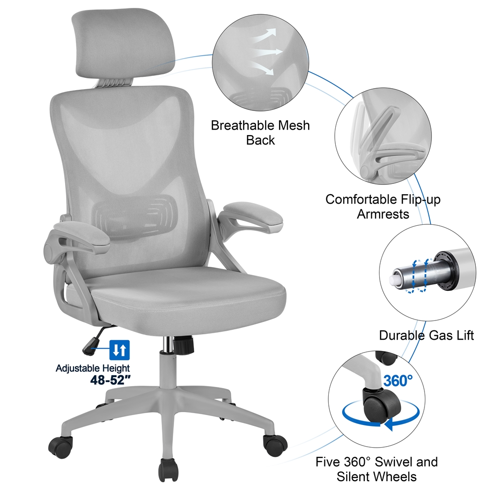 Yaheetech High Back Mesh Office Chair - Image 9