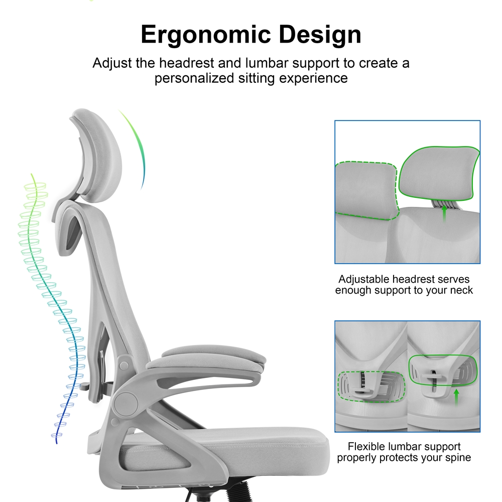 Yaheetech High Back Mesh Office Chair - Image 12