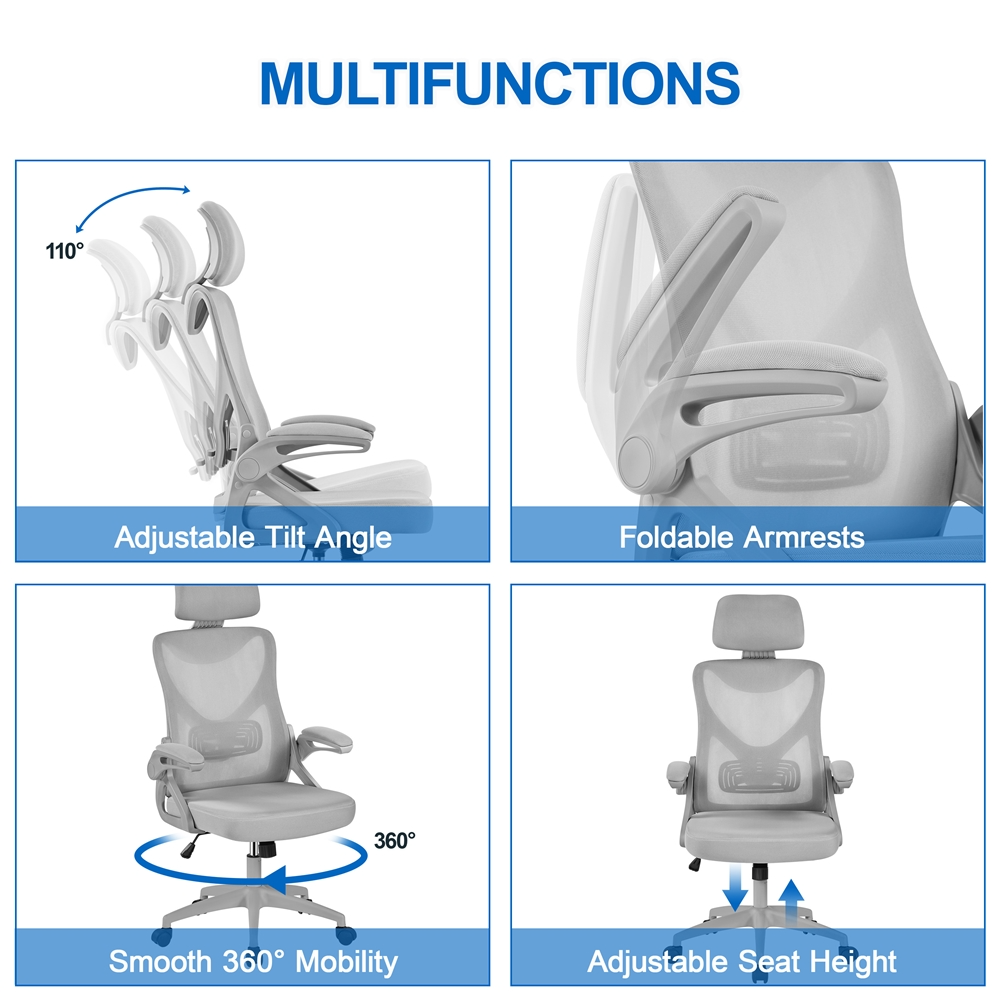 Yaheetech High Back Mesh Office Chair - Image 10