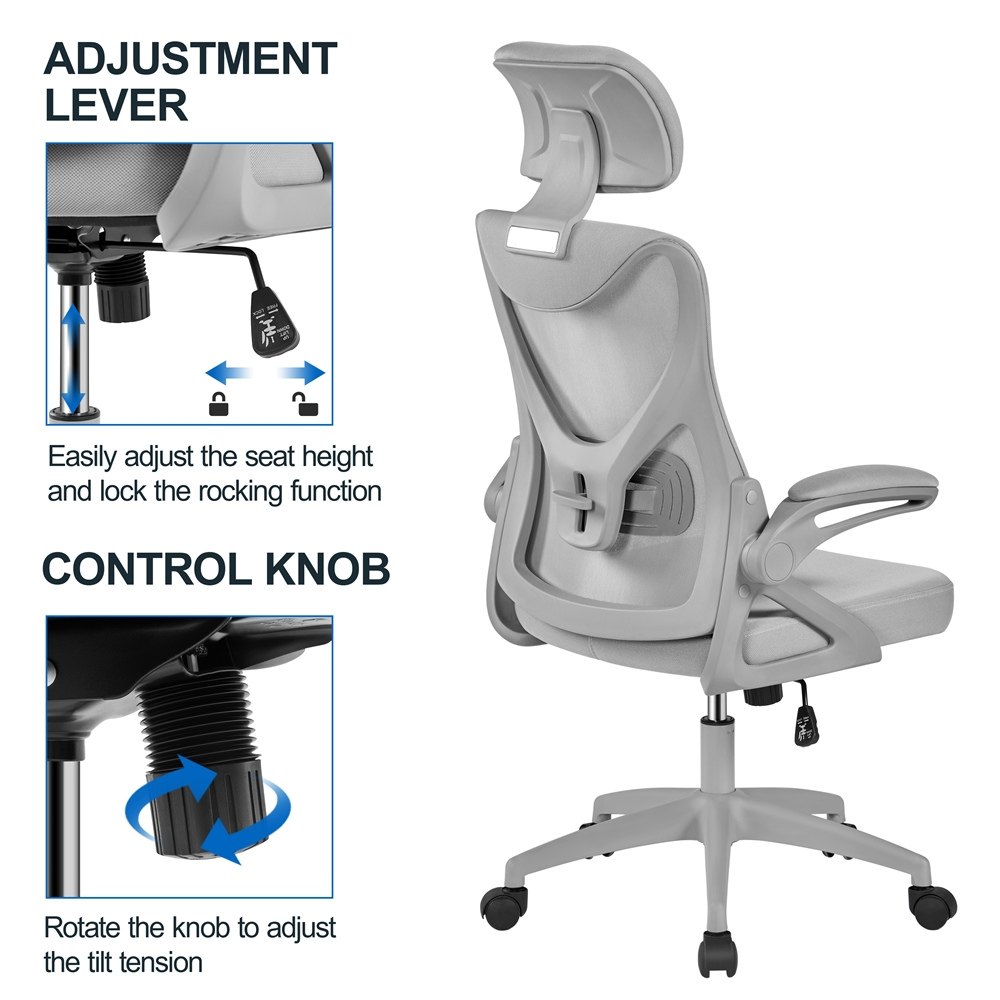 Yaheetech High Back Mesh Office Chair - Image 13