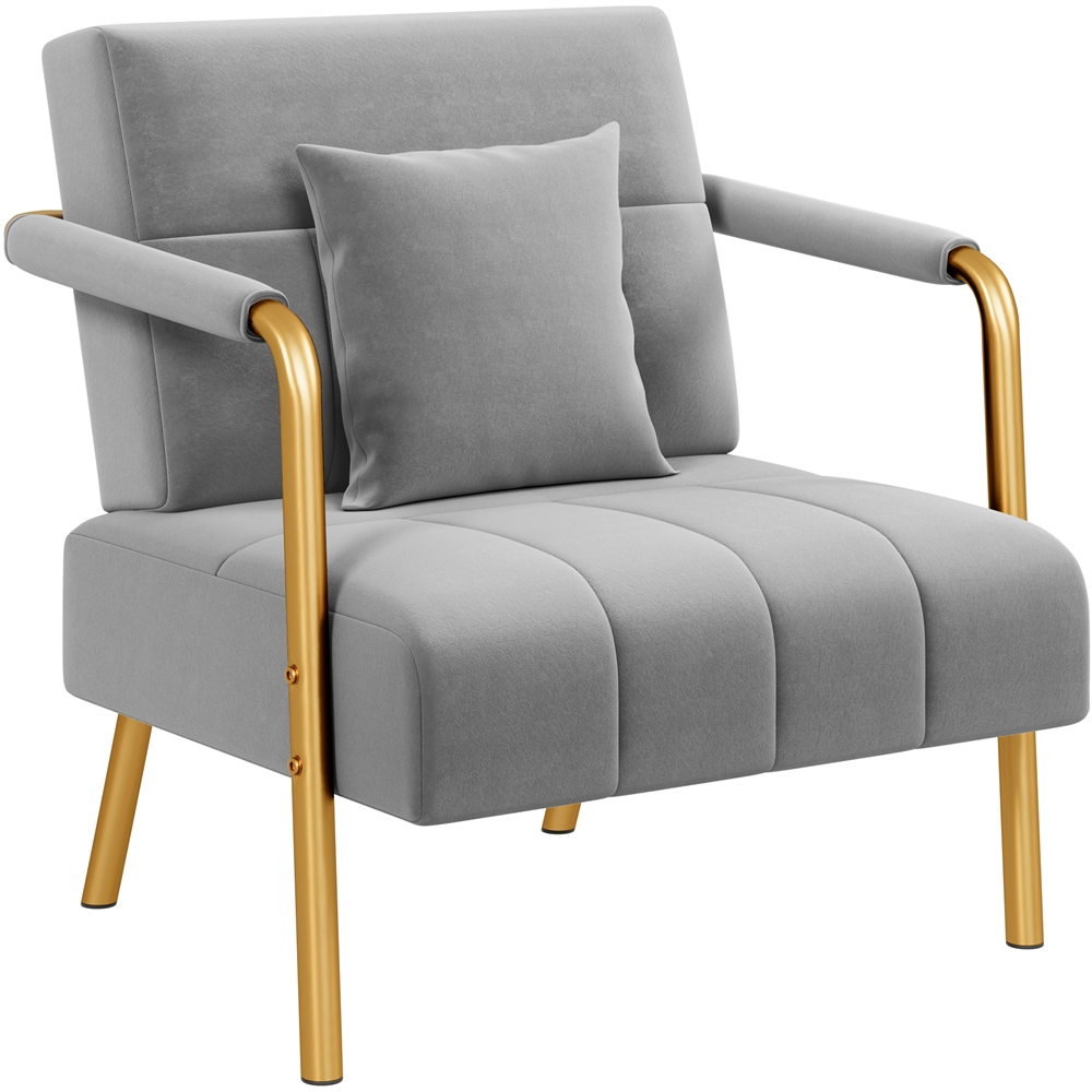 Yaheetech 30?? W Velvet Accent Armchair - Image 3