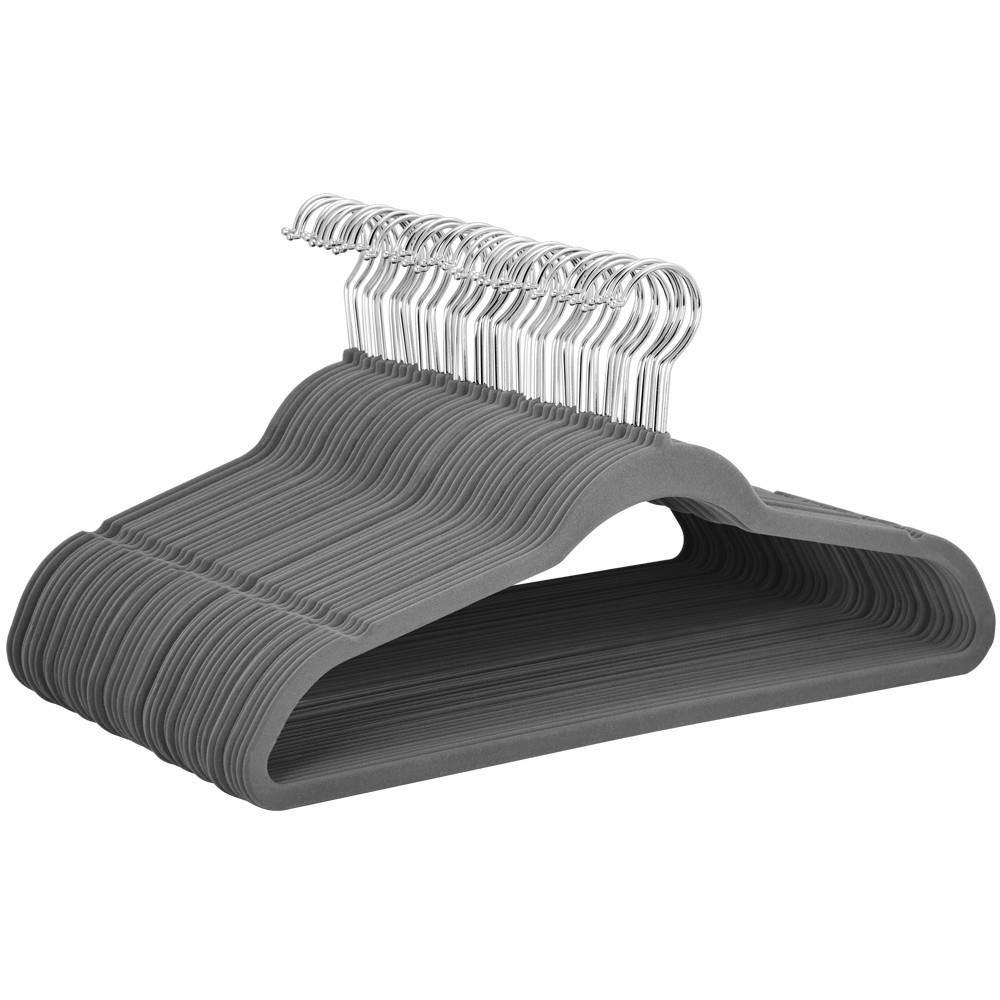 Yaheetech Velvet Hangers Gray - Image 2