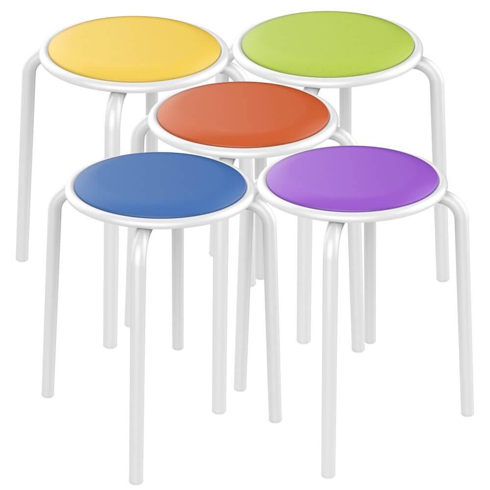 Yaheetech 17.7 Inch Stack Stools - Image 2