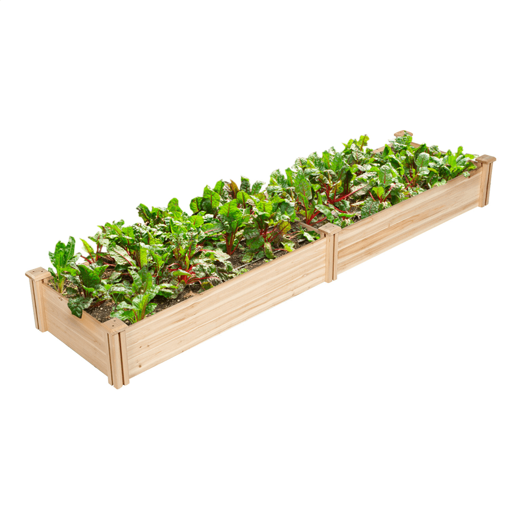 Yaheetech 8??2ft Wooden Horticulture Raised Garden Bed - Image 6