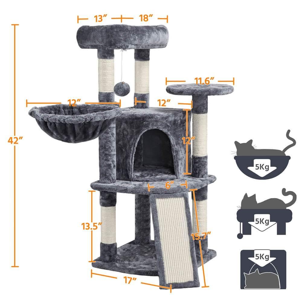 Yaheetech Cat Tree 42 Inch - Image 4