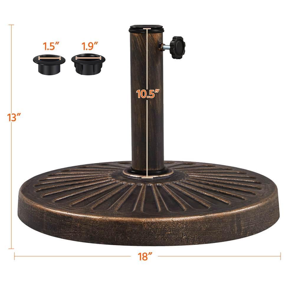 Yaheetech 18'' 26.5lbs Outdoor Patio Umbrella Base - Image 3