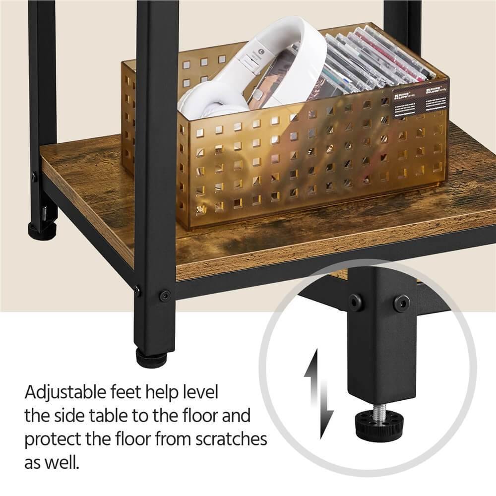 Yaheetech Side Table with Storage Shelves - Image 7