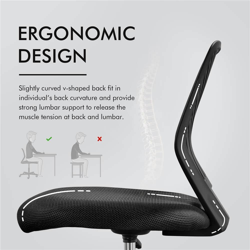 Yaheetech Armless Teens Desk Chair - Image 14