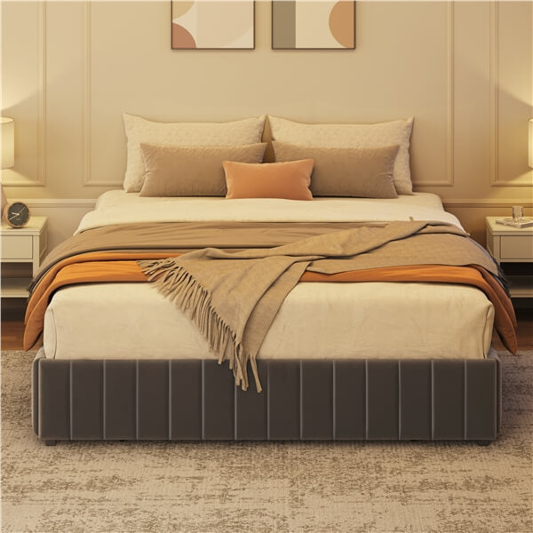 Yaheetech Upholstered Bed with Underbed 3 Storage Drawers - Image 24
