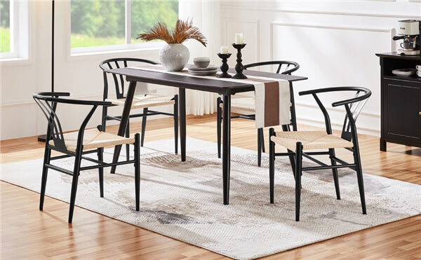 Yaheetech 2PCS Weave Arm Chair - Image 6