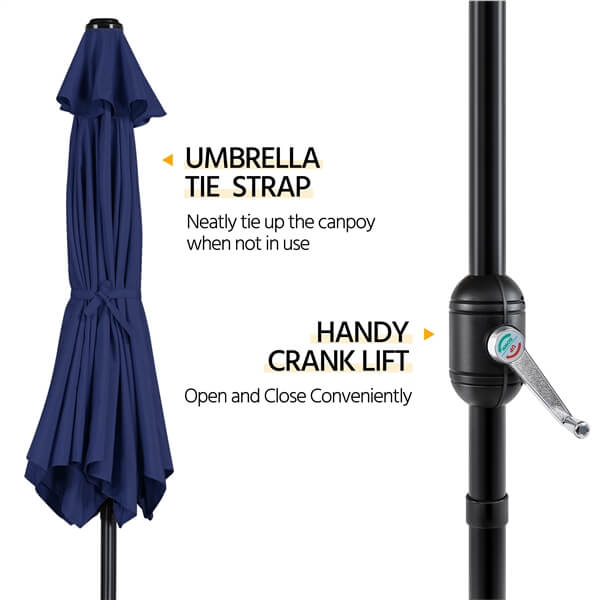 Yaheetech Patio Umbrella. 7.5FT Outdoor Table Market Umbrella - Image 8
