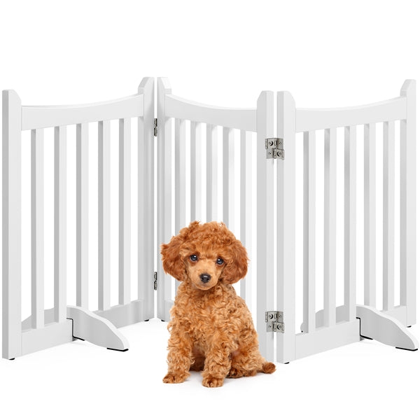 Yaheetech 24 H Freestanding Pet Gate for Dogs - Image 3