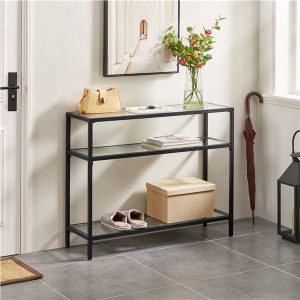 Yaheetech Tempered Glass Console Table