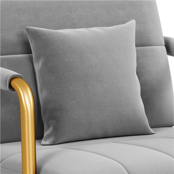 Yaheetech 30?? W Velvet Accent Armchair with Cozy Pillow - Image 5