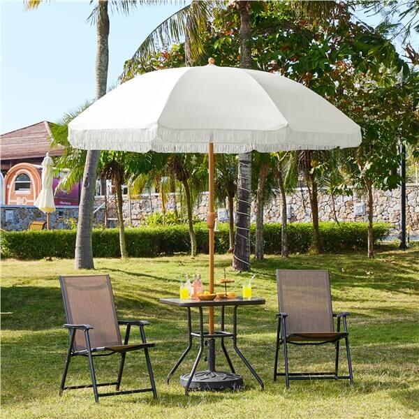 9ft Eight-Rib Holiday Style Patio Umbrella - Image 2