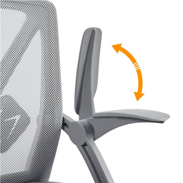 Yaheetech Computer Mesh Chair with Flip-up Arms Adjustable Height - Image 13