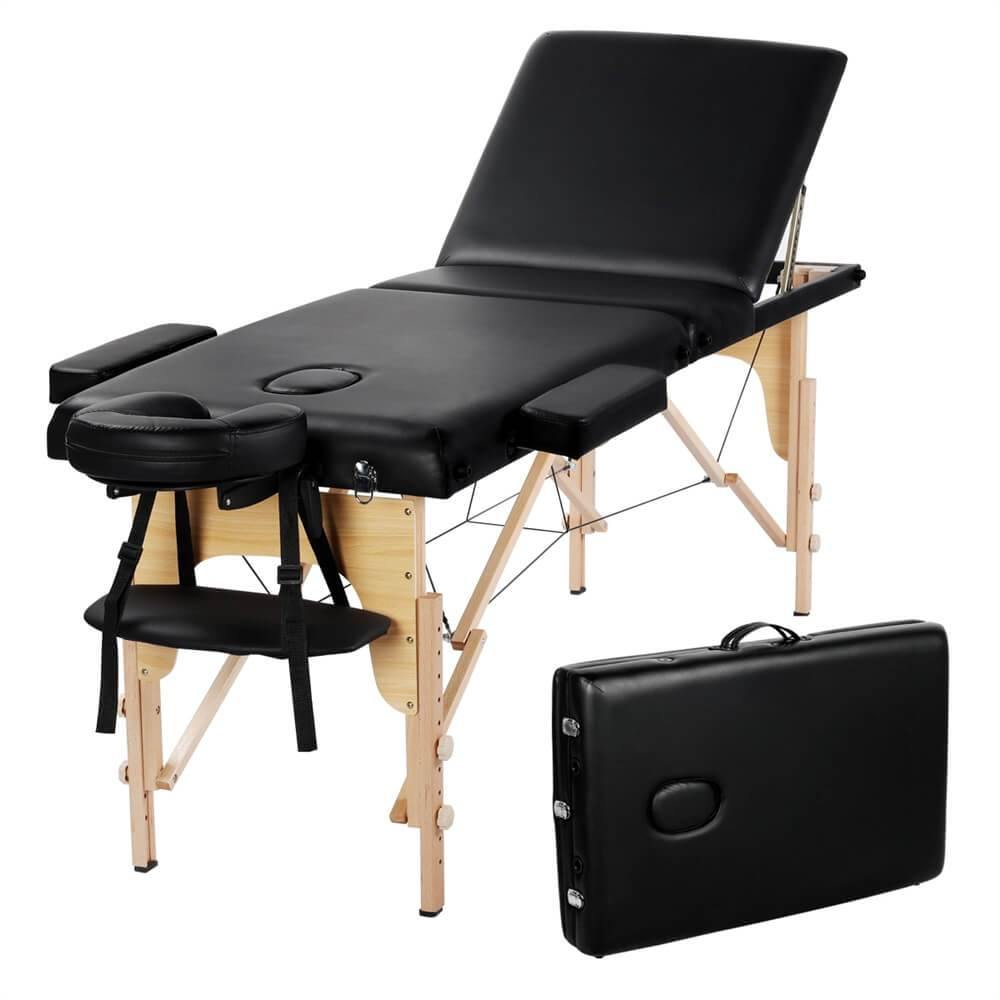 Yaheetech 84 Inch Adjustable 3 Fold Salon Massage Bed - Image 2