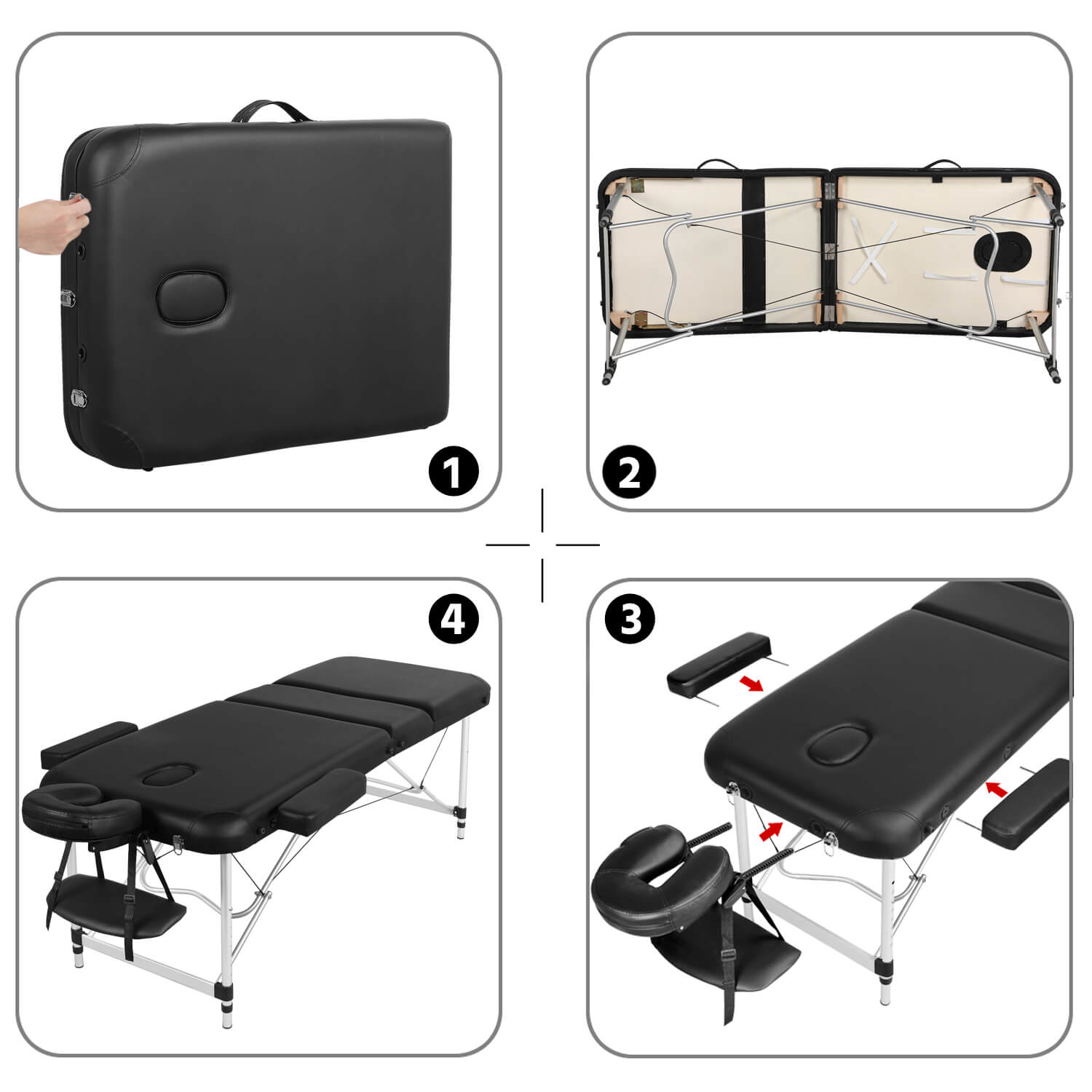 Yaheetech 28 Adjustable Massage Bed - Image 5