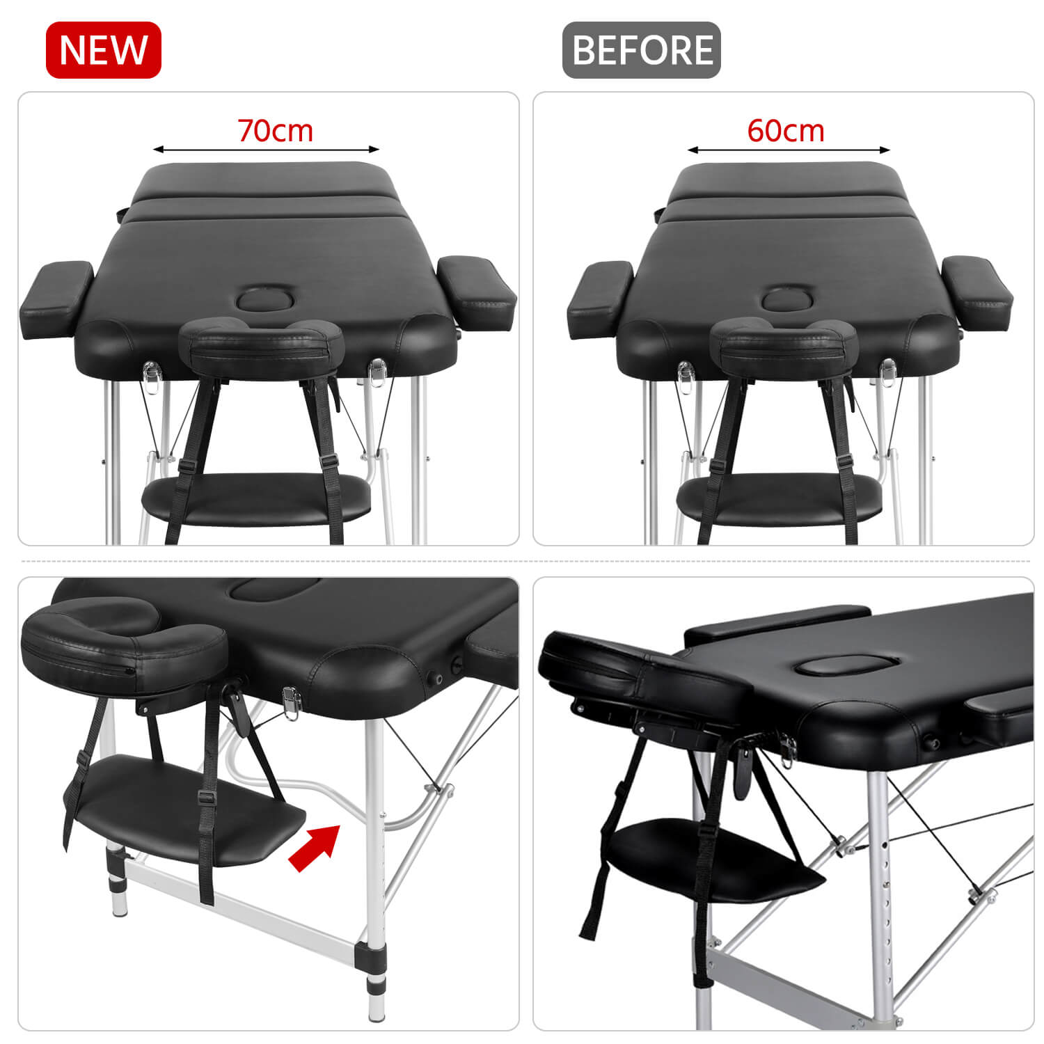 Yaheetech 28 Adjustable Massage Bed - Image 4