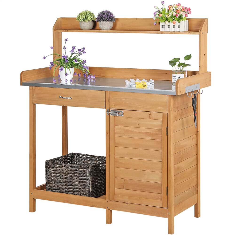Yaheetech Garden Potting Bench Table - Image 2