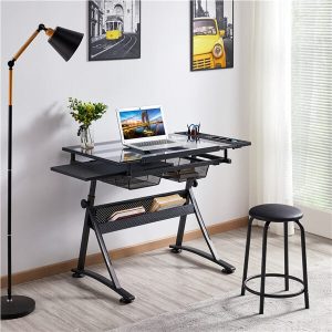 Yaheetech Glass Drafting Table 28'' to 36''