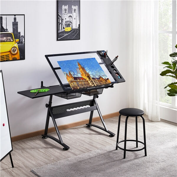 Yaheetech Glass Drafting Table 28'' to 36'' - Image 9