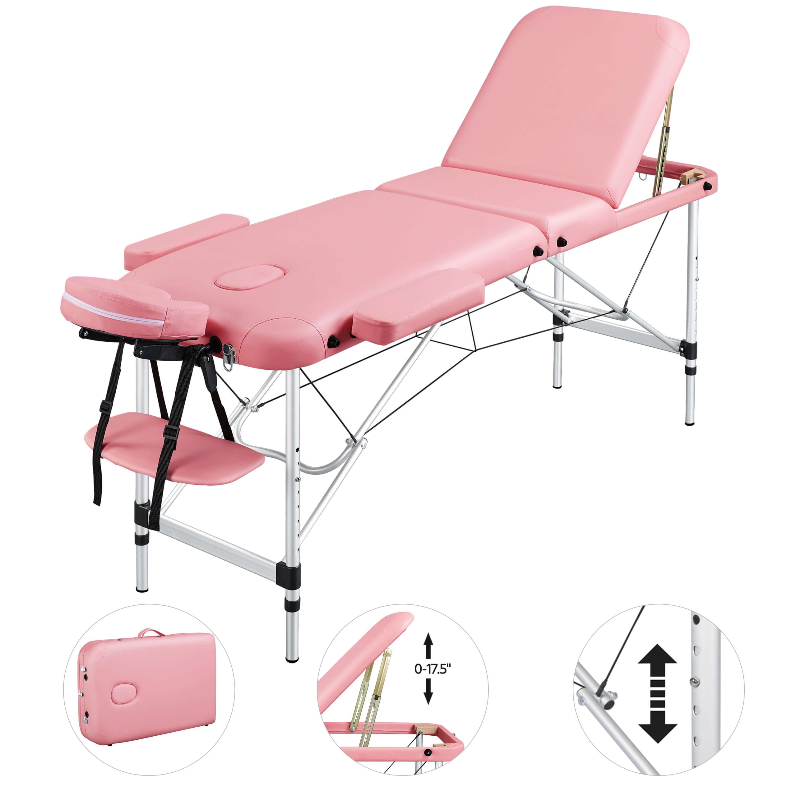 Yaheetech 84 Inch Aluminium Frame Salon Spa Table - Image 6