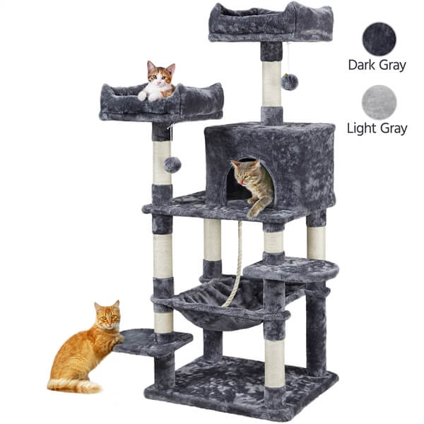 Yaheetech Cat Tree Condo for Medium/Large Cats 59 Inch - Image 2