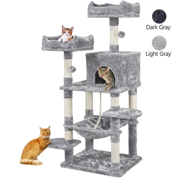 Yaheetech Cat Tree Condo for Medium/Large Cats 59 Inch - Image 3
