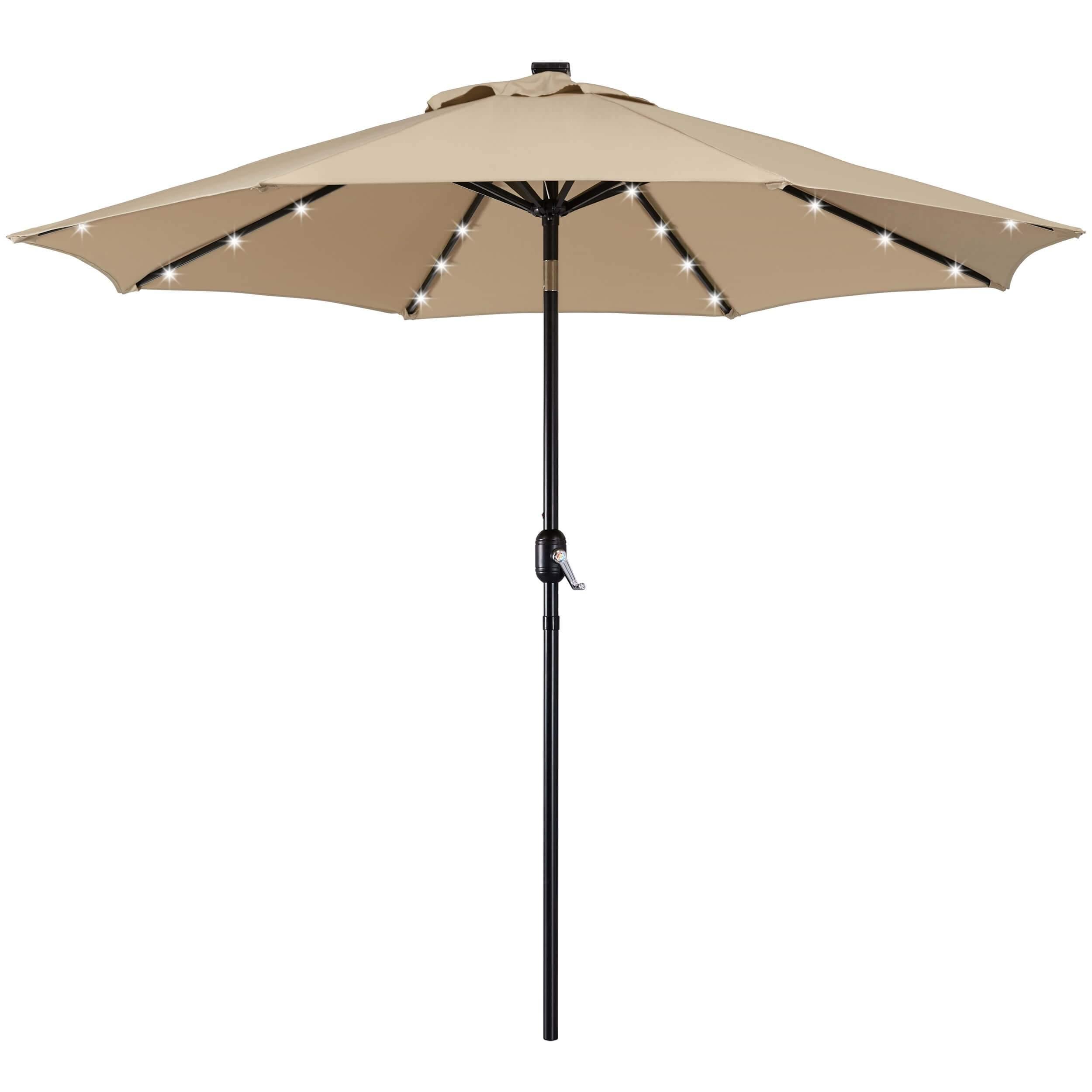 Yaheetech 9FT Solar Powered Patio Umbrella - Image 9