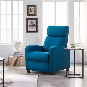 Yaheetech Fabric Recliner Chair Blue
