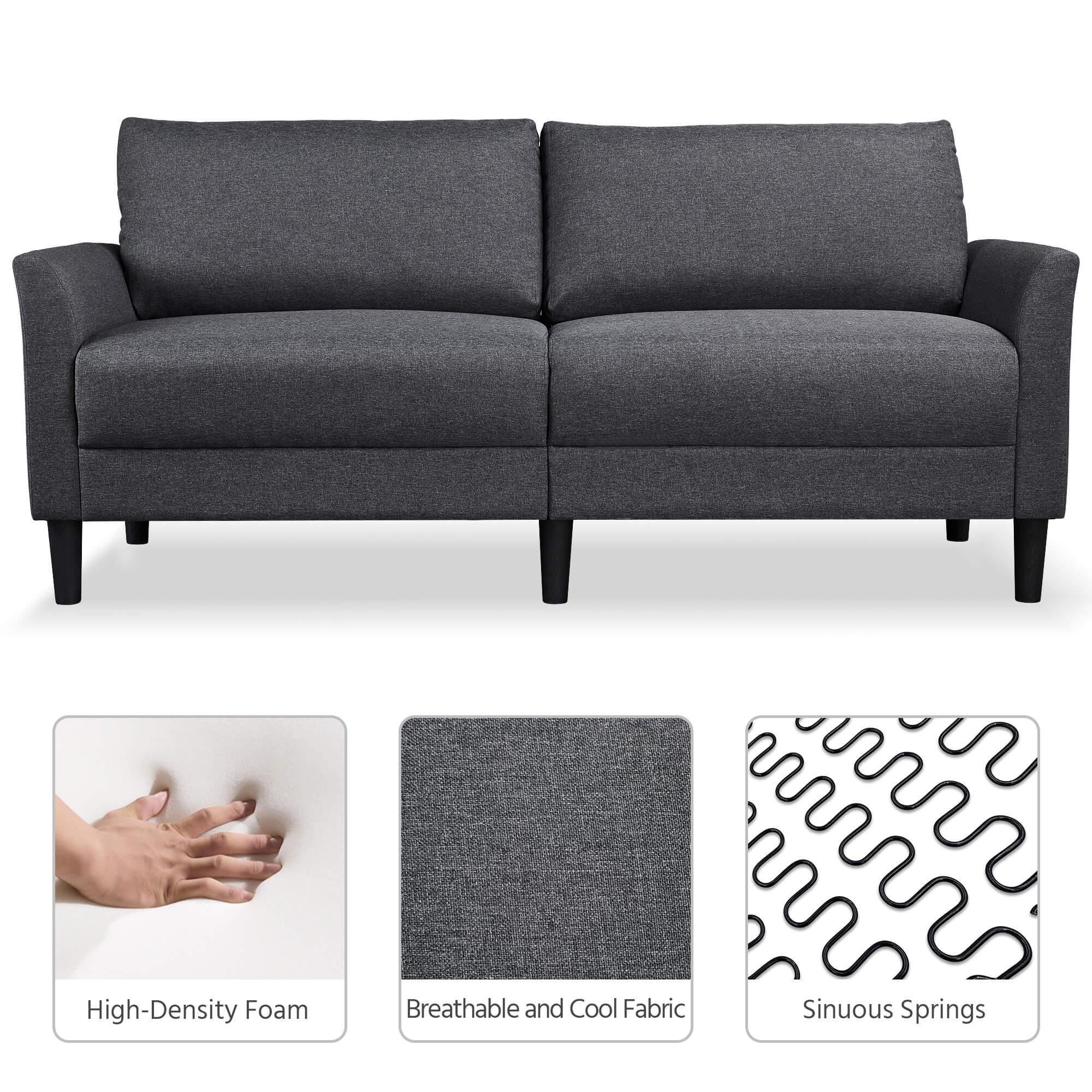 Yaheetech 75.5'' W Modern Sofa Couch - Image 6