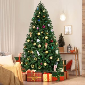 Yaheetech 7.5' Pre-Lit Artificial Christmas Tree