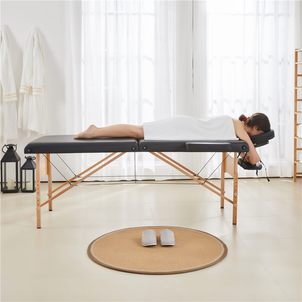 Yaheetech 2 Sectional Folding Massage Table