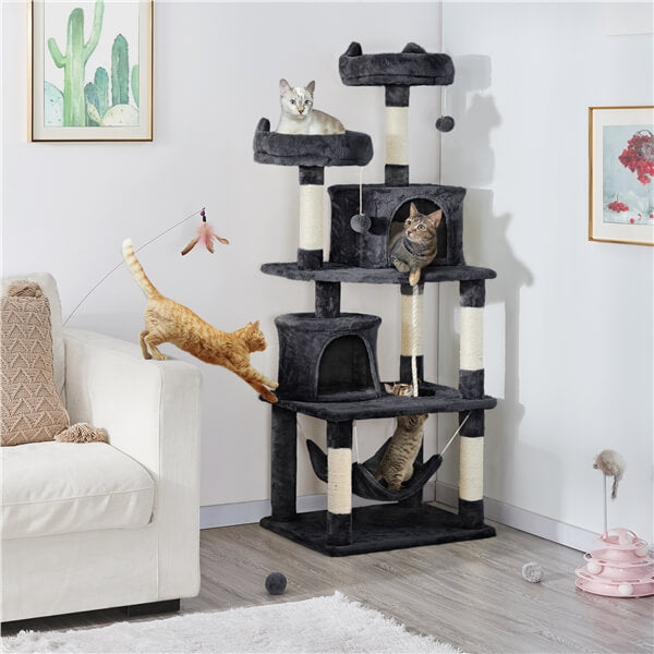 Yaheetech 62.5'' H Cat Tree Cat Tower - Image 10