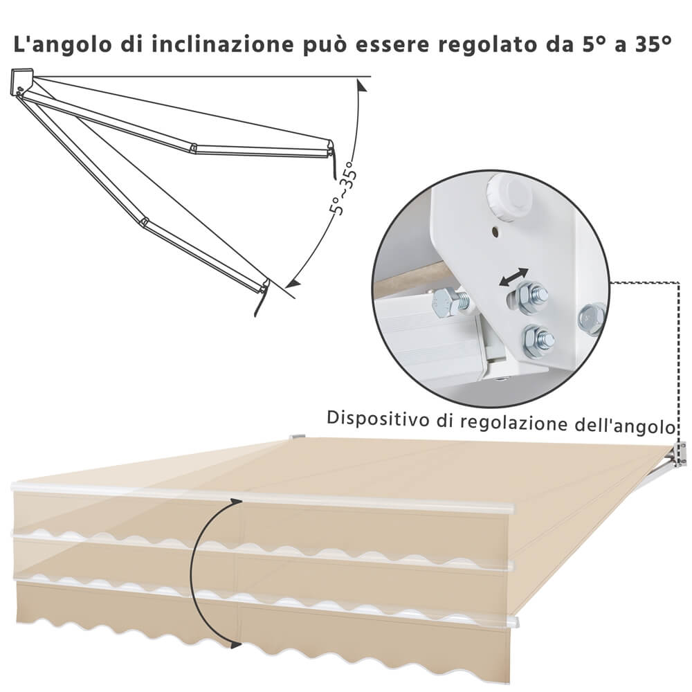 Yaheetech 10 ?? 8 Ft Patio Awning - Image 6