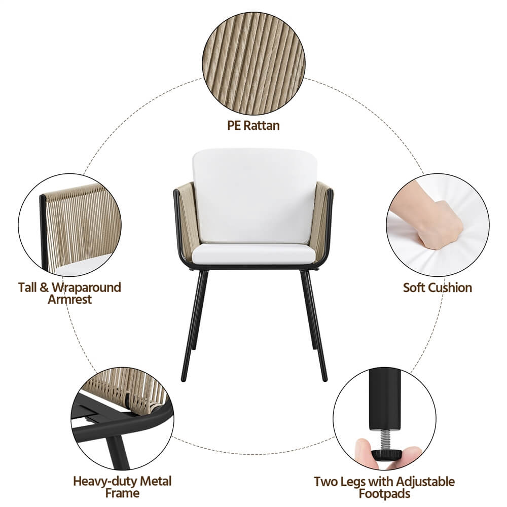 Yaheetech 3 Piece Conversation Bistro Set - Image 6