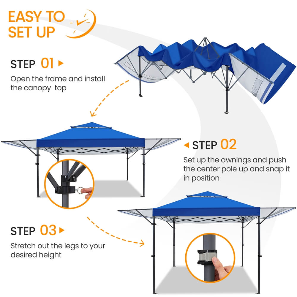 Yaheetech 10x17 Pop-up Gazebo Canopy - Image 4