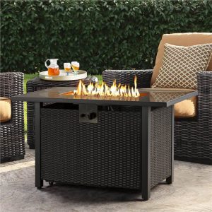 Yaheetech 43'' Propane Fire Pit Table