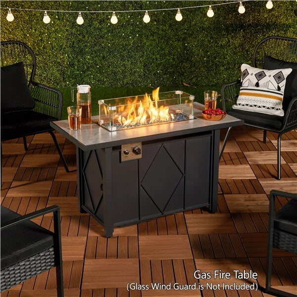 Yaheetech 43 Fire Pit Table - Image 7