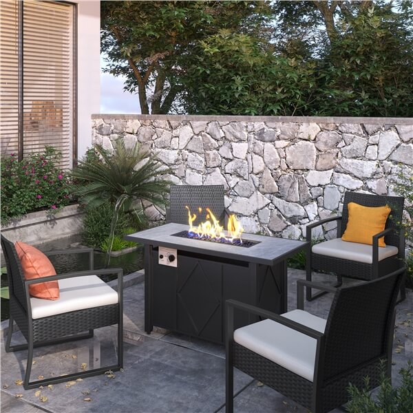 Yaheetech 43 Fire Pit Table - Image 8