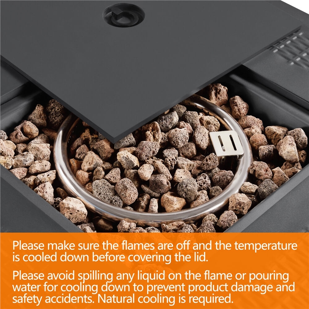 Yaheetech 28'' Propane Fire Pit Table - Image 7