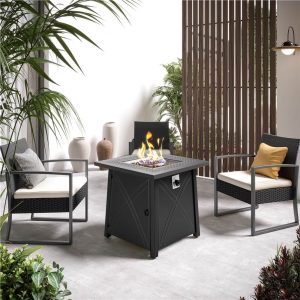 Yaheetech 28'' Propane Fire Pit Table