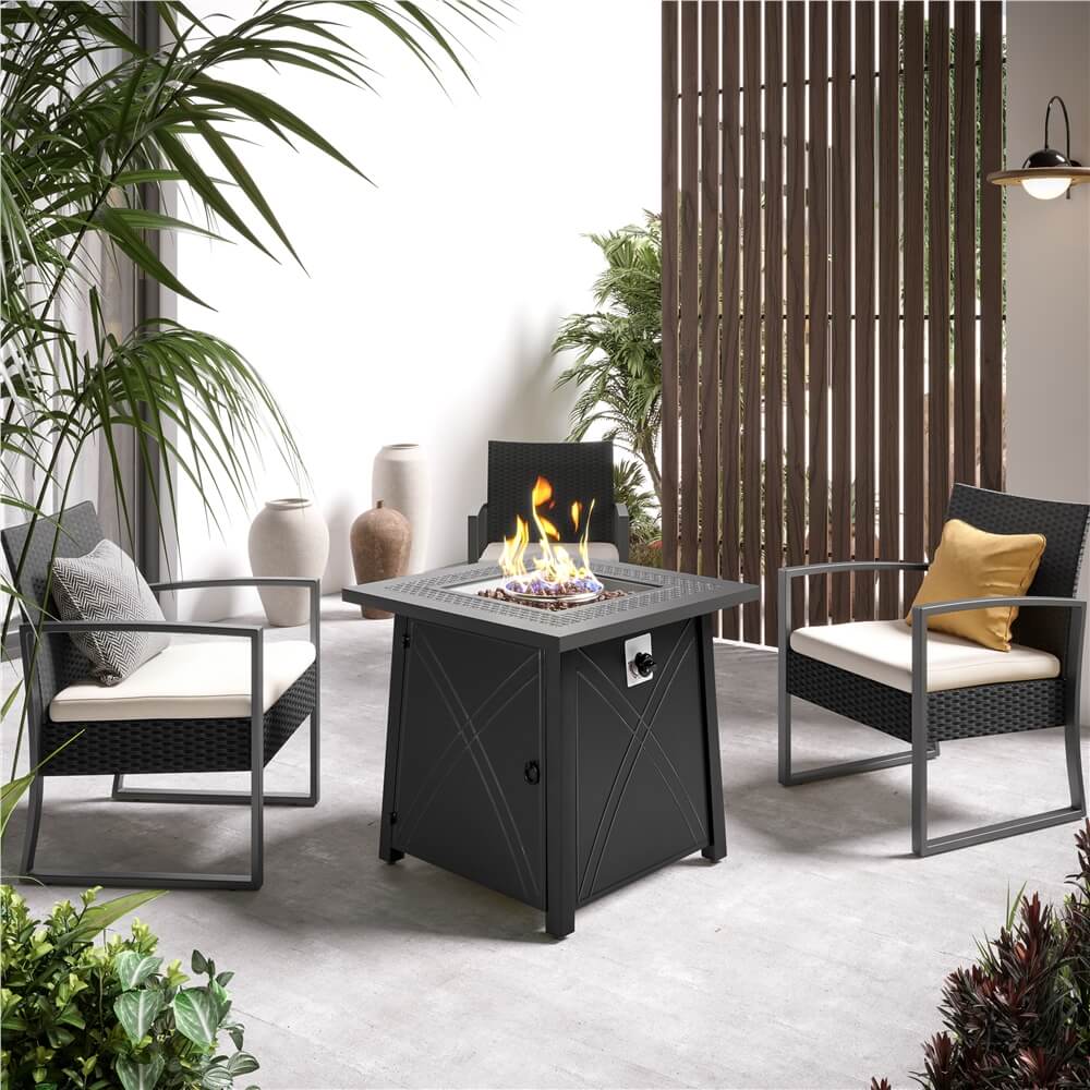 Yaheetech 28'' Propane Fire Pit Table