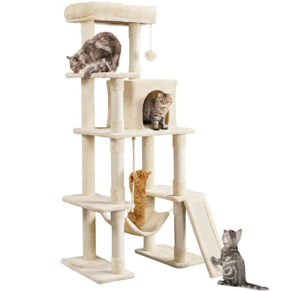 Yaheetech Large Cat Tower 63 inch - Image 2