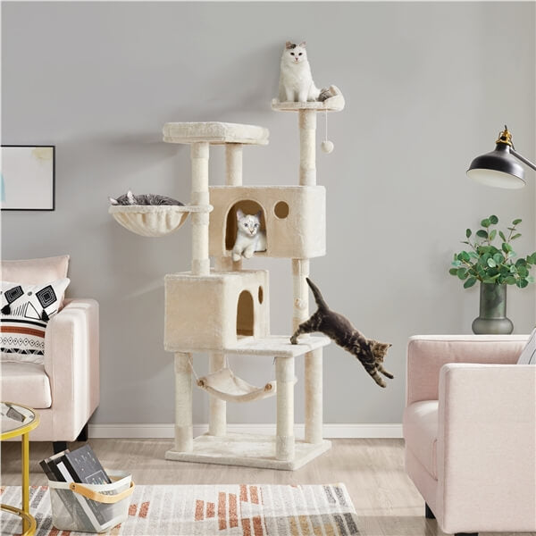 Yaheetech Multi-level Large Cat Tower 64.5 inch - Image 12