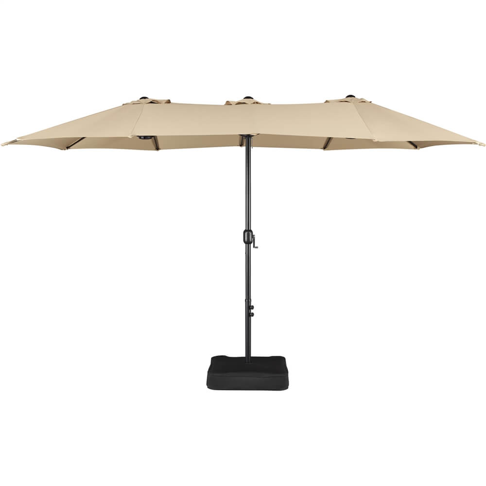 Yaheetech 15 ft Twin Patio Parasol - Image 3