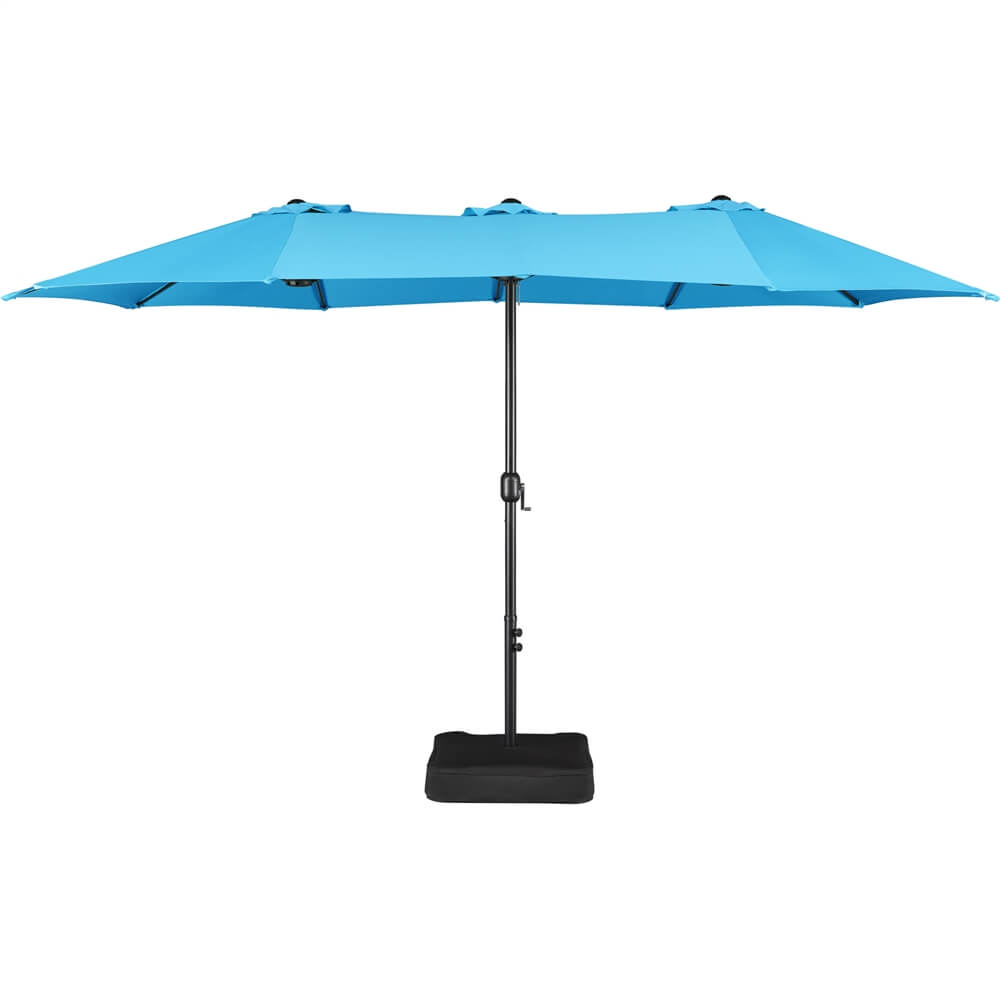 Yaheetech 15 ft Twin Patio Parasol - Image 2