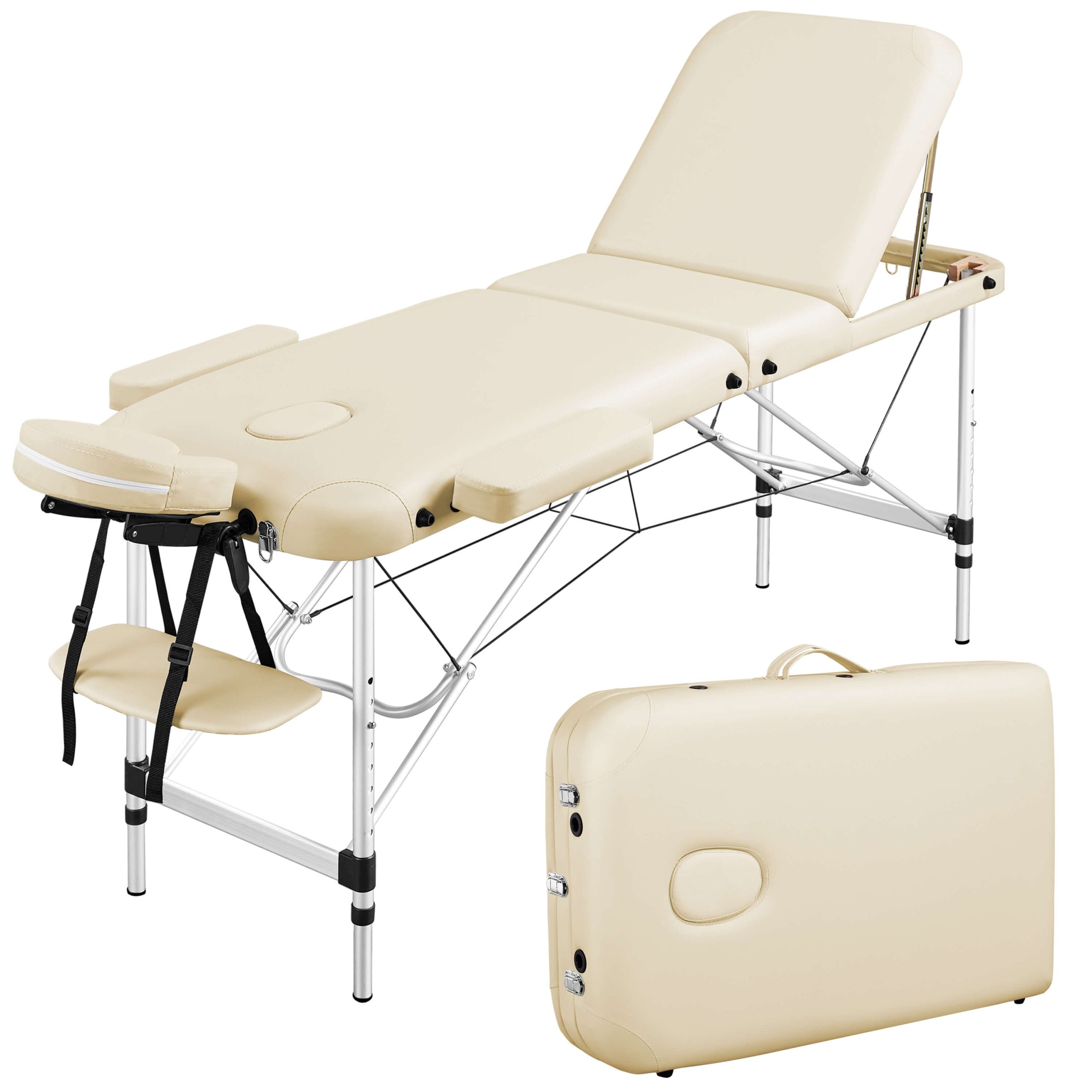 Yaheetech 84 Inch Aluminium Frame Salon Spa Table - Image 5