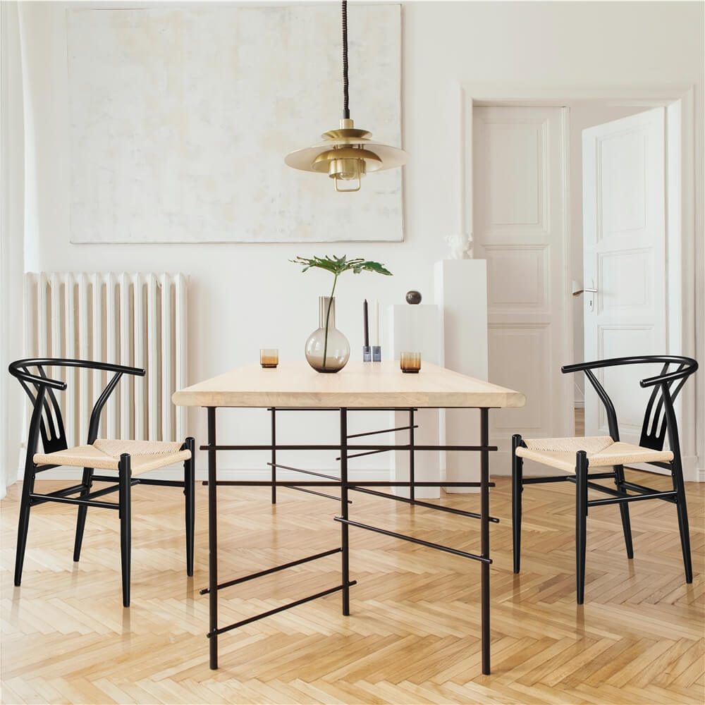 Yaheetech 2PCS Weave Arm Chair - Image 9